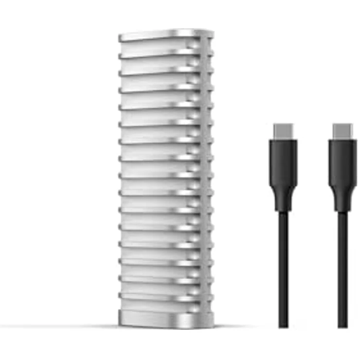 TERRAMASTER D1 M.2 NVMe SSD-Gehäuse, Aluminium, wasserdicht, stoßfest, USB 3.2 10 Gbit/s, 8 TB Kapazität, inklusive mobiler Datensicherungs-App – Bild 1