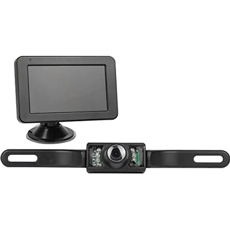 EUFAB Rückfahr-Kamerasystem kabellos, 4,3 Zoll Monitor