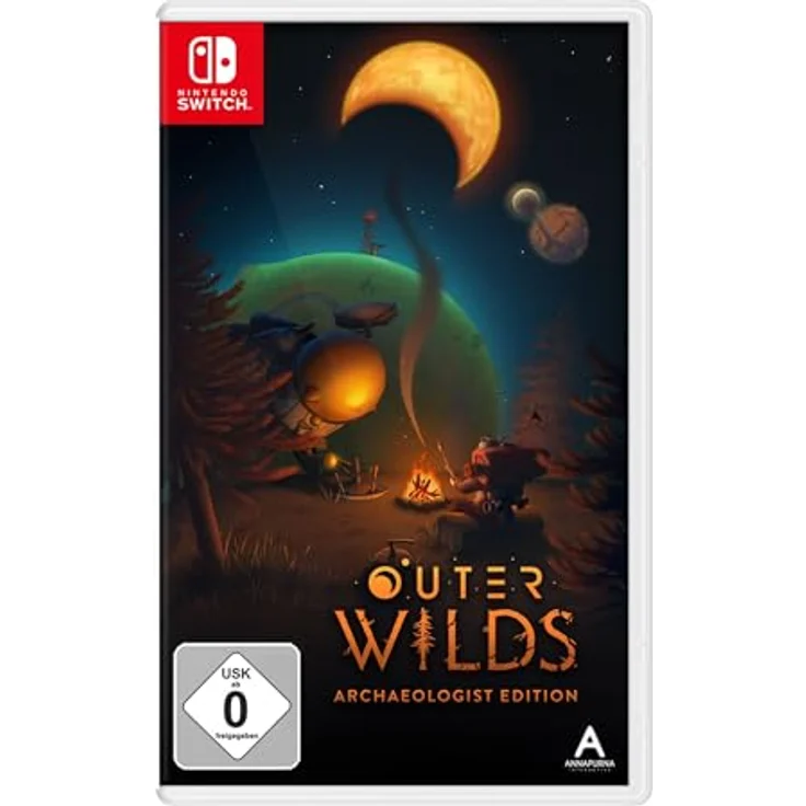 iam8bit Outer Wilds - Archaeologist Edition, Nintendo Switch Game mit Planetenkarten-Faltposter und Erweiterung "Echoes of the Eye" – Bild 1