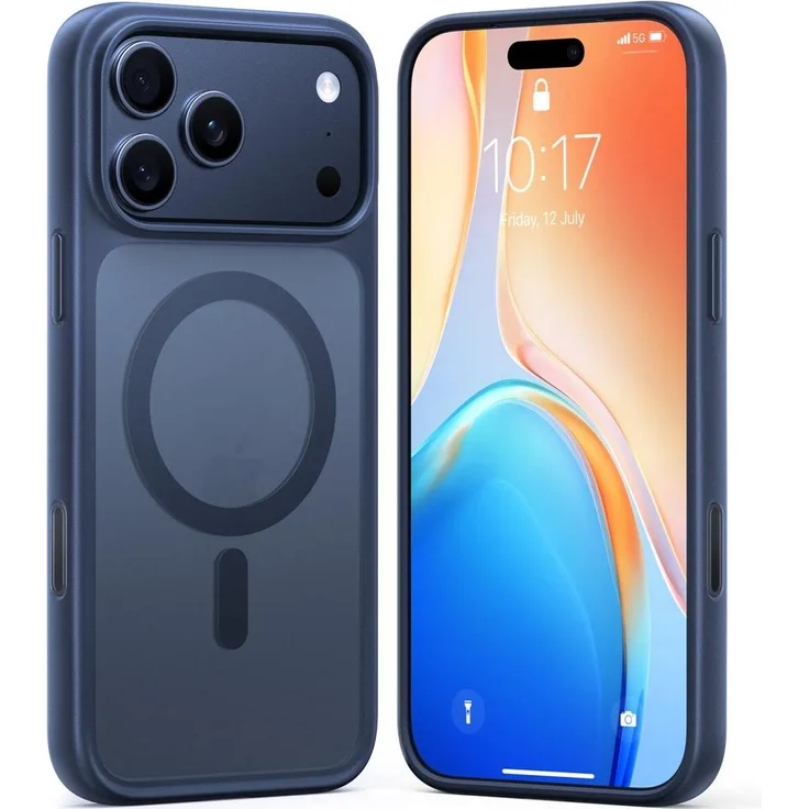 Torras Guardian-Magnetic Series, Smartphone Hülle für Apple iPhone 17 Pro, MagSafe-kompatibel, Blau