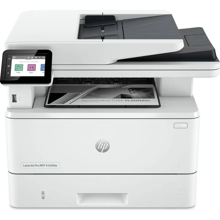 HP LaserJet Pro MFP 4102Dw, Multifunktionsdrucker für kleine und mittelständische Unternehmen, Laser, Duplex, Schwarzweiß, Wireless, Instant Ink