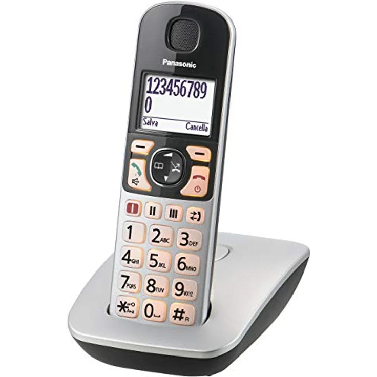 Panasonic KX-TGE510JTS Telefon DECT Anrufer-Identifikation Silber Telefon – Bild 5