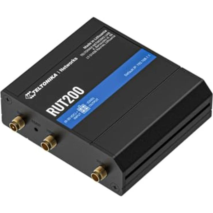 Teltonika RUT200, Industrieller Cellular Router mit 4G, 2G, 3G, WLAN N Standard 802.11n, wandmontierbar und DIN-Schienenmontage – Bild 3