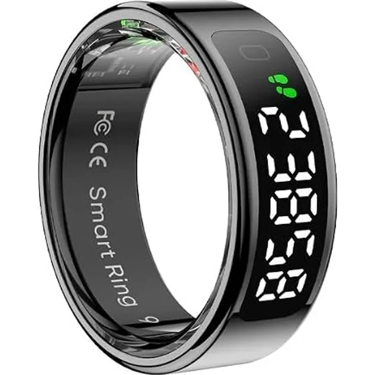 Colmi Smartring R12, Smart Ring mit 17.9MM Größe, Schwarz