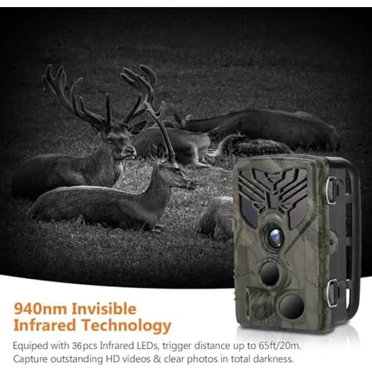 120MP WLAN Wildkamera WiFi830 Pro mit APP und Live Handyübertragung Bluetooth Jagdkamera Suntekcam Nachtsicht Livevorschau auf Handy APP 4K Video - Preisvergleich – Bild 5