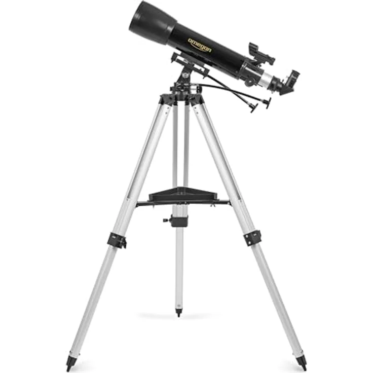 Omegon Teleskop AC 102/660 AZ-3 | Weitfeld-Refraktor-Teleskop | 102mm Öffnung | 660mm Brennweite | Einfache Bedienung | Perfekt für Mond- und Sternbeobachtung – Bild 2