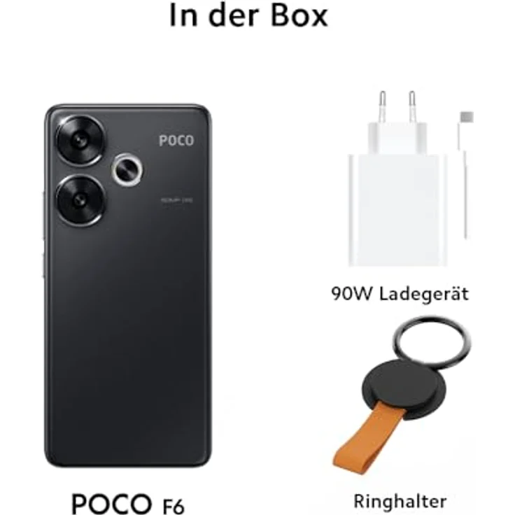 Xiaomi Poco F6 Smartphone, 8+256GB, 120Hz 6,67'' Flow AMOLED, 50MP OIS Zweifach-Kamera, 5000mAh, 90W TurboCharge, Dual-SIM, Black – Bild 3