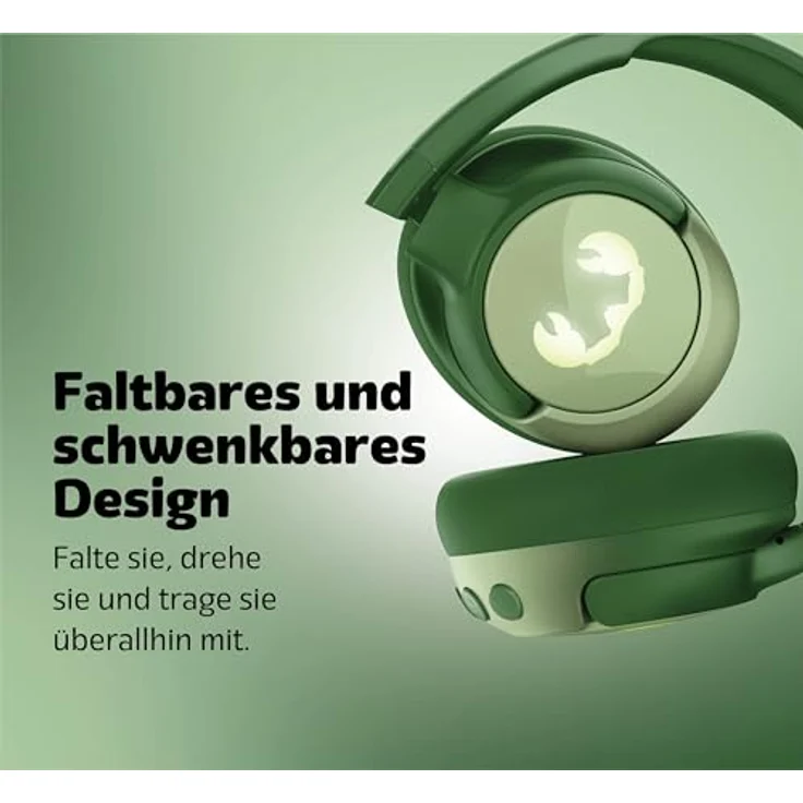 Fresh 'n Rebel Clam Junior, Kinder Bluetooth-Kopfhörer mit aktiver Geräuschunterdrückung, sicherer Klang (<85dB), LED-Lichteffekt, 60 Std. Spielzeit (Lucky Lizzard) – Bild 5
