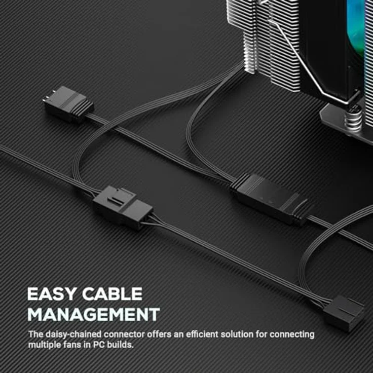 ID-Cooling FROZN A620 PRO SE ARGB, CPU Luftkühler mit max. 25 dBA, variabler Lüftergeschwindigkeit 300-2000 RPM, Schwarz – Bild 5