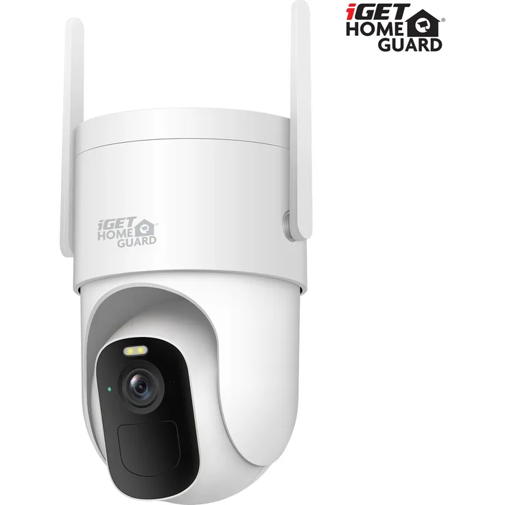 iGET HOMEGUARD HGWBC358 - WiFi IP 2K batteriebetriebene drehbare Kamera, Nachtsicht, Zwei-Wege-Audio, IP66