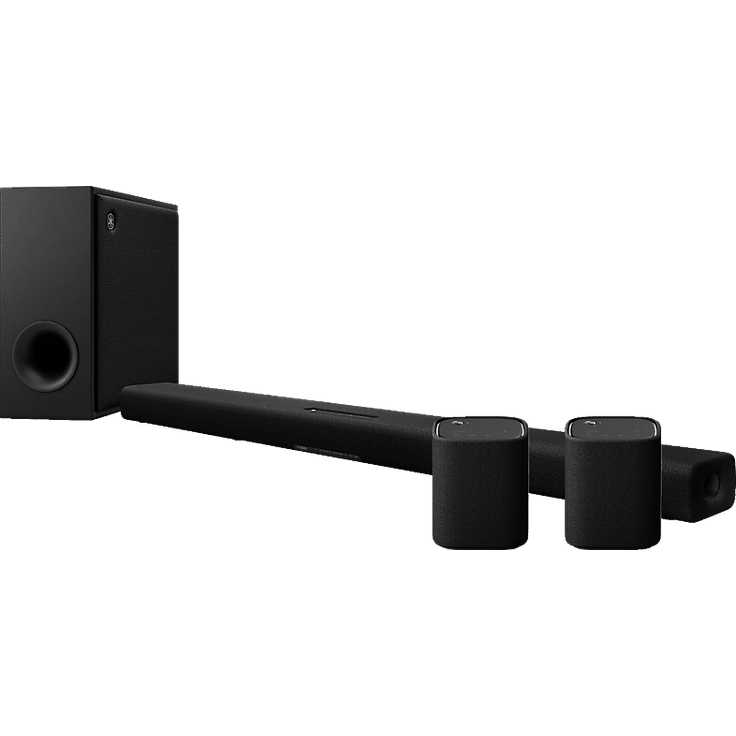 YAMAHA TRUE X SURROUND 50A, Dolby Atmos Heimkinosystem mit kabellosen Lautsprechern, Schwarz