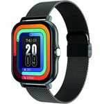 Avizar AVJ-FE650, Smartwatch (40 mm) mit 1,69"-Touchscreen, Milanaise-Armband und Herzsensor, kompatibel mit iOS und Android