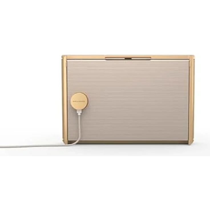 Bang & Olufsen Beosound Level - Kabelloser tragbarer WiFi und Bluetooth-Lautsprecher, 16 Stunden Akkulaufzeit, Erster Cradle2Cradle-zertifizierter Lautsprecher für regeneratives Design - Gold Tone – Bild 4