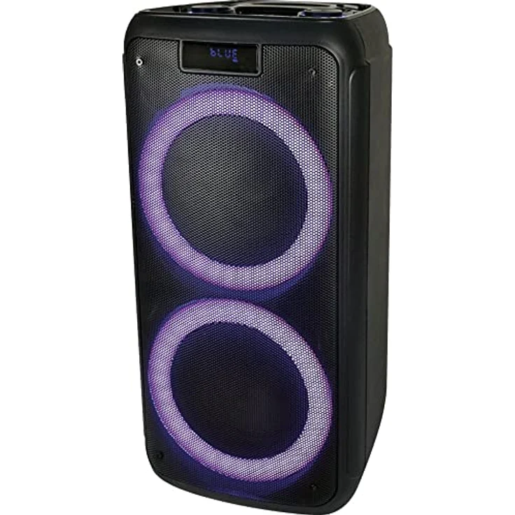 Ibiza - FREESOUND400 - Batteriebetriebener tragbarer Lautsprecher mit Bluetooth, USB, SD und AUX-IN mit Umgebungs-LEDs - 400W - Schwarz – Bild 4