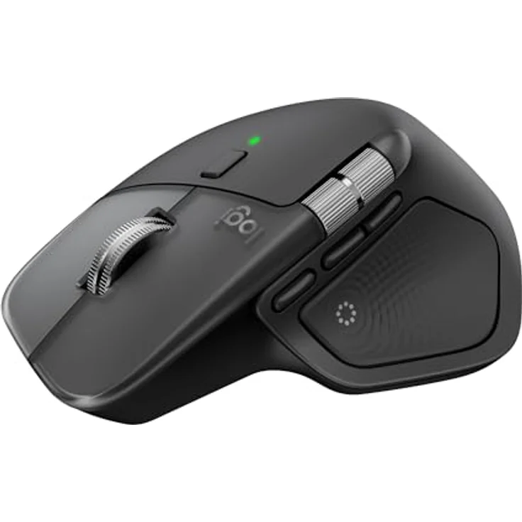 Logitech MX Master 4 for Mac, ergonomische Bluetooth-Maus mit haptischem Feedback, MagSpeed-Scrolling, USB-C-Aufladung, Space-Schwarz – Bild 1