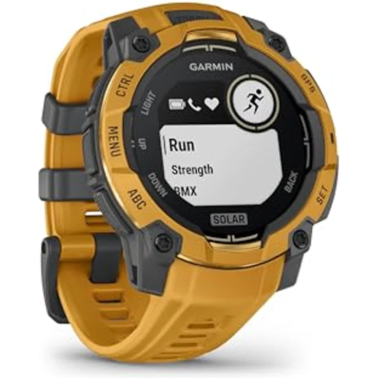 Garmin Instinct 3 45mm SOLAR – Multisport-Smartwatch mit 0,9" Display, 28 Tagen Akkulaufzeit, 80+ Sport-Apps, GPS, LED-Taschenlampe, wasserdicht – Bild 3