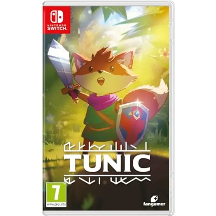 Fangamer Just For Games Switch Tunic, Videospiel für Nintendo Switch, mehrfarbig, Maße: 13,8 x 17,2 x 2,2 cm