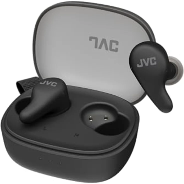 JVC Gumy Noise Cancelling True, Kabellose In-Ear Kopfhörer mit DNC, 9 h Akkulaufzeit, IPX4-Schutz, Schwarz – Bild 2