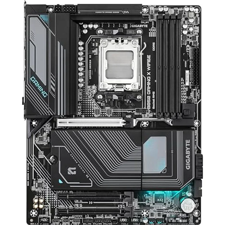 Gigabyte B850 Gaming X WIFI6E - Mainboard, AMD Ryzen 9000 Serie CPUs, 12+2+2 Phasen digitales VRM, bis zu 8200MHz DDR5 (OC), 1xPCIe 5.0 + 2xPCIe 4.0 M.2, 2.5G LAN, WiFi 6E, USB 3.2 Gen 2x2 – Bild 2