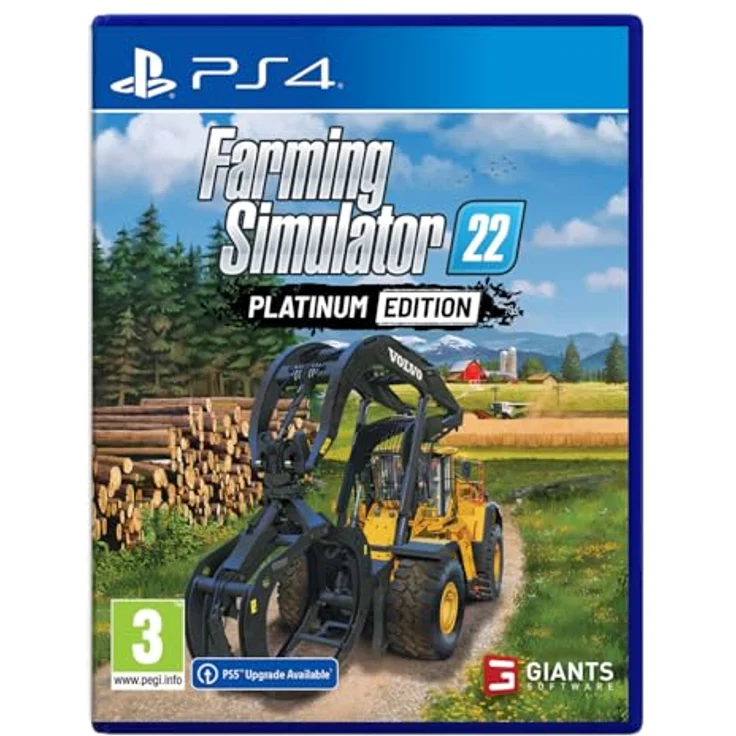 Giants Software Farming Simulator 22 Platinum Edition, PS4-Spiel mit über 500 Fahrzeugen, 4 Umgebungen und Crossplay-Multiplayer