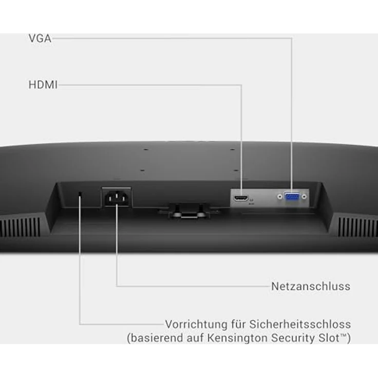 Dell 27 Monitor SE2725HM Monitor 27 Zoll Full HD (1920x1080), 100Hz, IPS, 5ms, Neigbar, Comfortview Plus, Schwarz – Bild 10