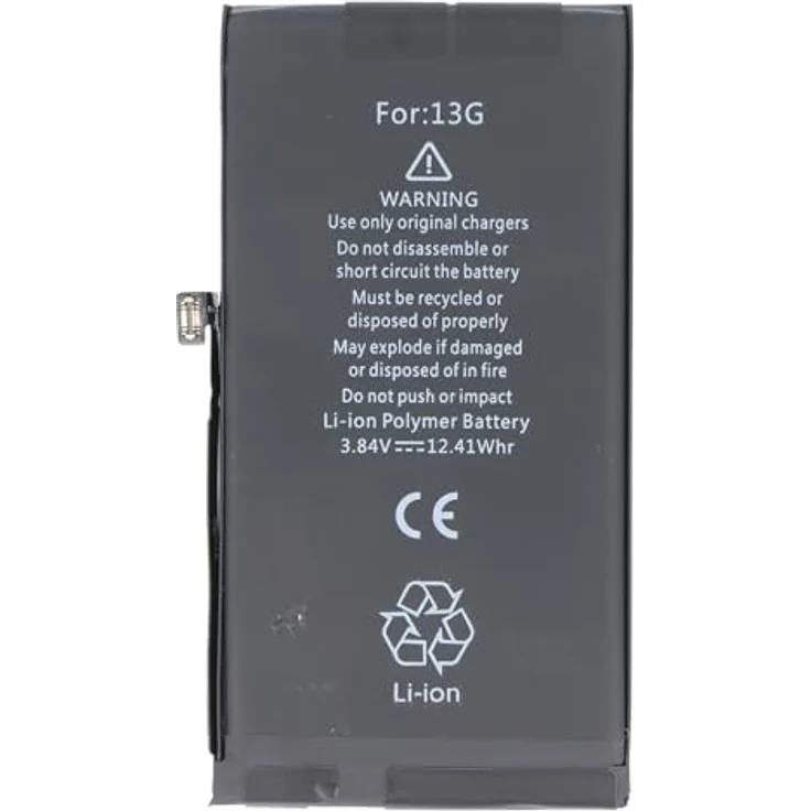 AccuCell Akku kompatibel mit Apple iPhone 13, Li-Polymer, 3,84V, 3227mAh, 12,4Wh, Built-in, ohne Werkzeug – Bild 3