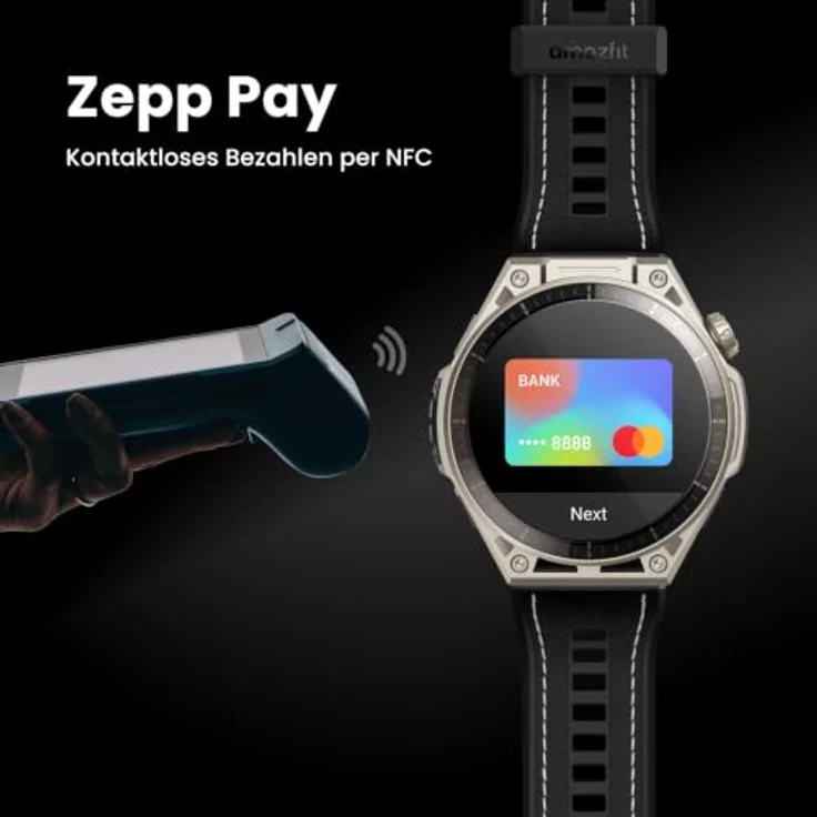 Amazfit Balance Ultra, Smartwatch aus Titan Grade 5 mit Saphirglas, 1.5" AMOLED Display, 30 Tage Akkulaufzeit, 180+ Trainingsmodi, 10 ATM wasserdicht – Bild 9