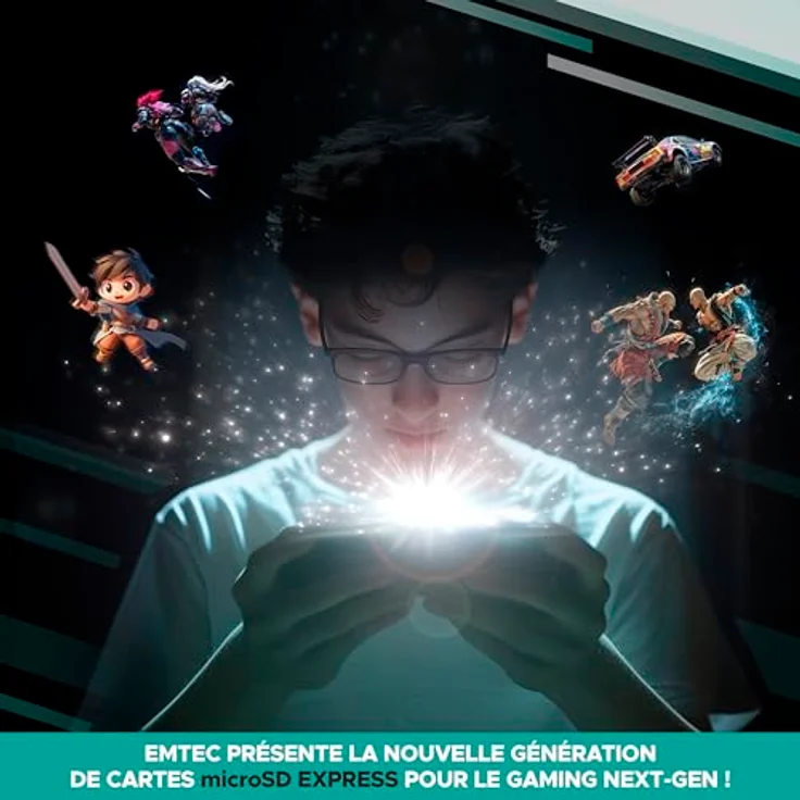 EMTEC MicroSDXC 128 GB UHS-I U3 V30 A1 Express Gaming, kompatibel mit Nintendo Switch 2, hohe Geschwindigkeit bis zu 880 Mb/s, erweiterter Speicher für Videospiele und Anwendungen – Bild 4