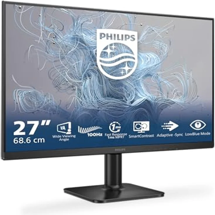 Philips 27E2N1100L - 27 Zoll Full HD Monitor, Adaptive Bildsynchronisation, schwarz – Bild 1