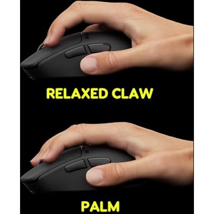 Pulsar X3 CrazyLight Medium Wireless Gaming Maus, 32,000 DPI, 8K Polling-Rate, Jet Black – Bild 4