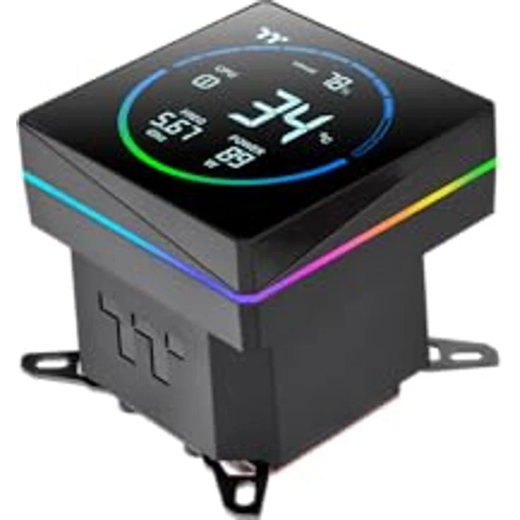 Thermaltake TH240-S V3 ARGB Sync Black, AiO-Wasserkühlung mit 2x 120mm Lüftern, bis zu 2500 rpm, 37.8 dB – Bild 5