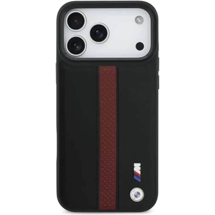 BMW M Perforated Stripe Logo MagSafe Case für iPhone 17 Pro Max, rote Schutzhülle aus hochwertigem Material – Bild 3
