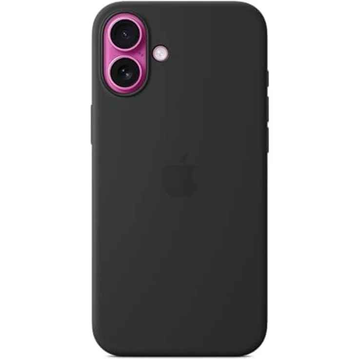 Apple iPhone 16 Plus Silikon Case mit MagSafe – Schwarz, recyceltes Silikon, Kamera­steuerung, kabel­loses Laden – Bild 3