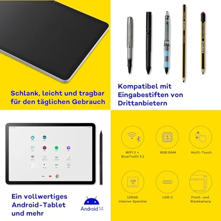 Wacom MovinkPad11 - EU Version, Grafiktablett mit hochpräziser Druckempfindlichkeit und kreativer Softwarelösung – Bild 5