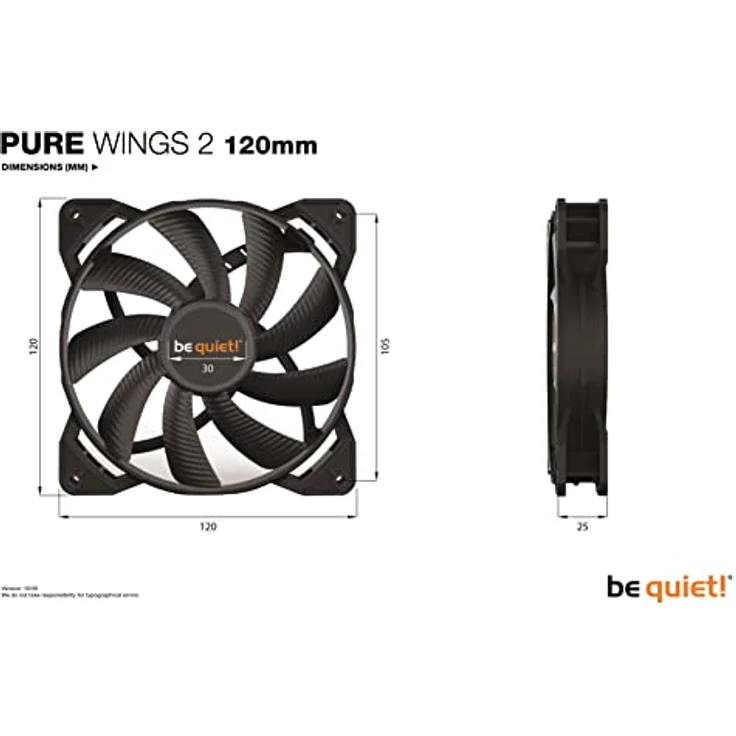be quiet! PURE WINGS 2, 120mm PWM high-speed, Gehäuselüfter – Bild 5