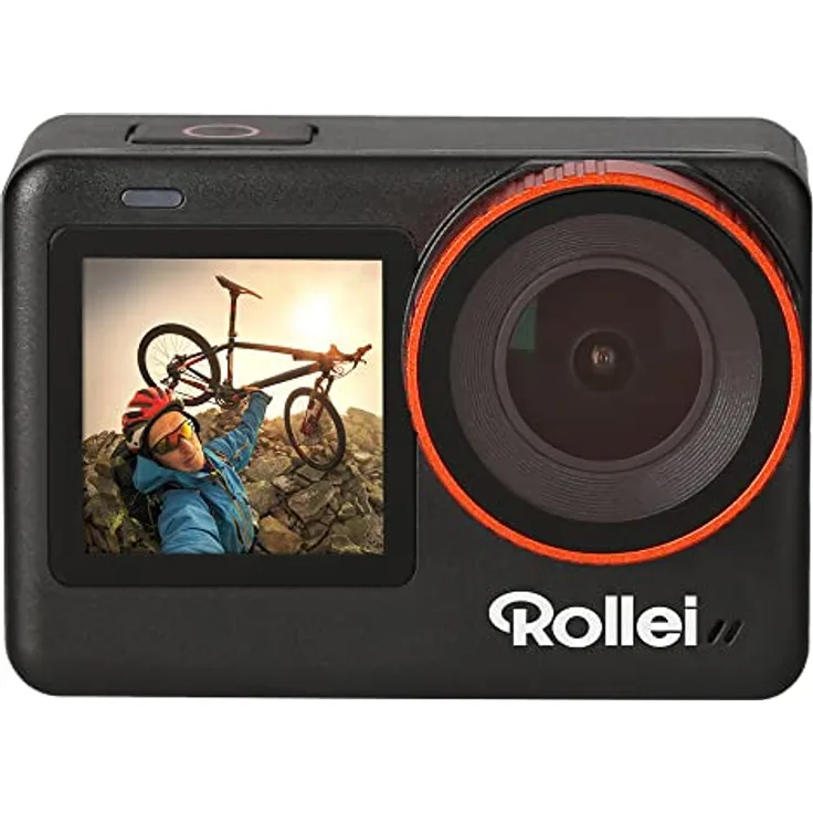 Rollei Actioncam one - Die Neue 4K Action-Cam mit 60FPS, 5 Meter Wasserdicht, ohne Gehäuse, 30 Meter mit Gehäuse und umfangreichen Zubehör
