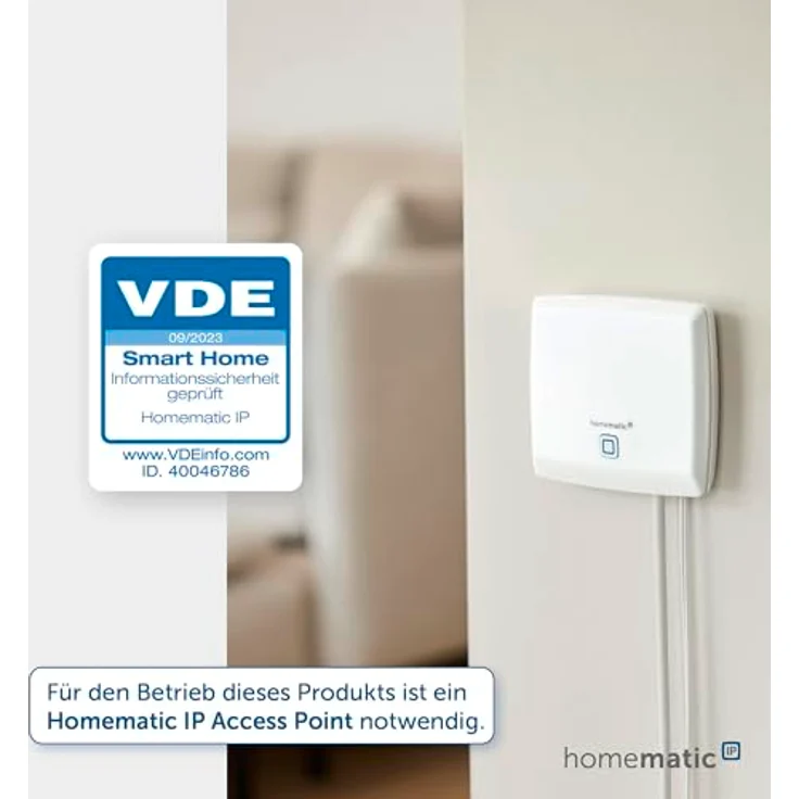 Homematic IP HMIP-SWDO-2 Fenster- und Türkontakt optisch weiß Sensor Überwachung – Bild 4