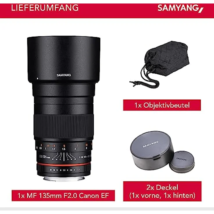Samyang 135mm F2.0 Objektiv für Anschluss Canon EOS – Bild 6