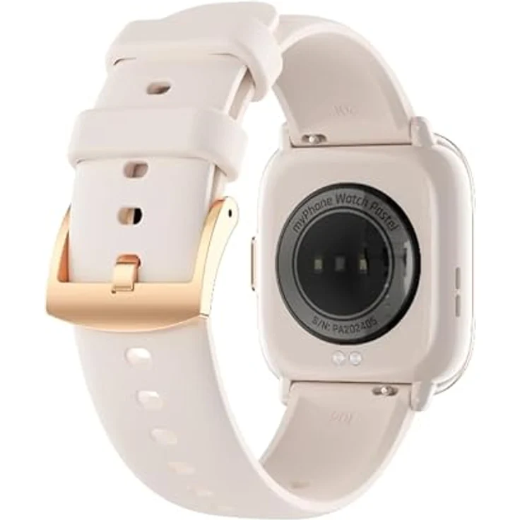 MP myPhone Smartwatch Watch Pastel Gold/Tea Rose mit Bluetooth-Anrufen, 230-mAh-Akku, 1,75-Zoll-Amoled-Bildschirm, IP67, mehreren Sportmodi – Bild 4