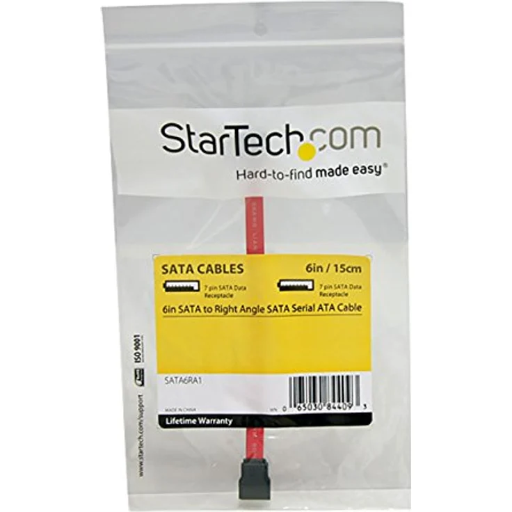 StarTech.com SATA III Kabel rechts gewinkelt - S-ATA Anschlusskabel bis 6Gb/s - SATA-Kabel - Serial ATA 150/300/600 - 7-poliges SATA (M) - 7-poliges SATA (M) - 15,24 m - rechts abgewinkelter Anschluss - Rot (SATA6RA1) - Preisvergleich – Bild 4