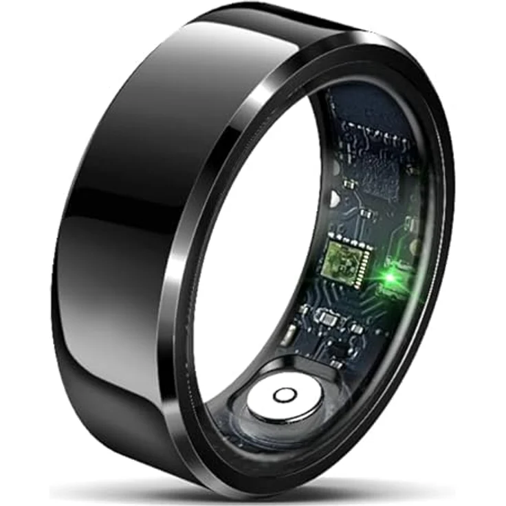 Felixx SR6 Smart Ring, Gesundheits-Tracker mit 7 Tagen Akkulaufzeit, Größe 12, Schwarz – Bild 1