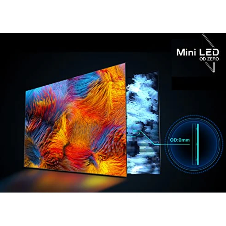TCL 75C935 75 Zoll 189cm QLED Mini-LED Fernseher, 4K UHD, Google TV, HDR Extreme, 2500nits, 144Hz VRR, 120Hz Motion Clarity, Dolby Vision & Atmos, 2.1.2 ONKYO Soundbar, Sprachsteuerung, Schwarz – Bild 4