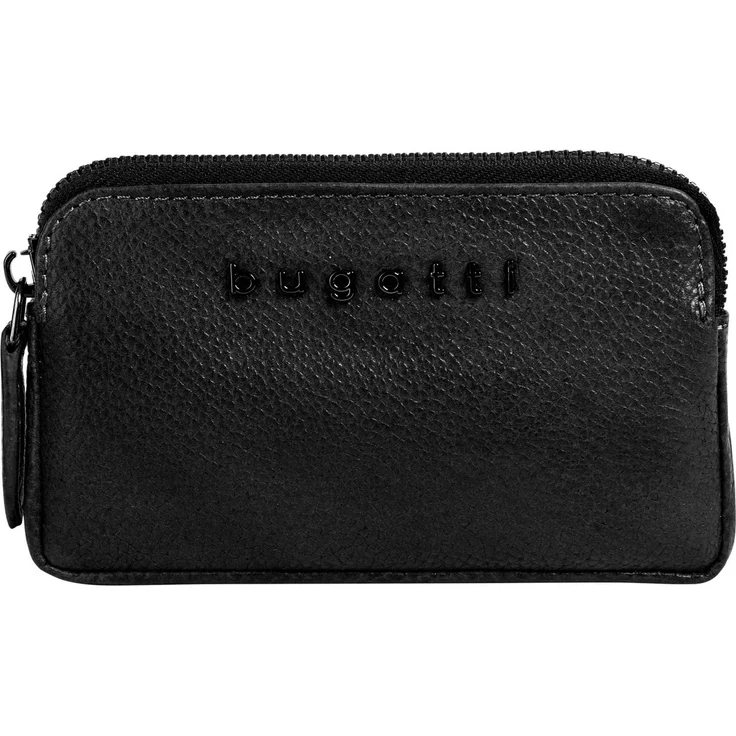 bugatti Schlüsseltasche BELLA, echt Leder, 100% Rindleder, leicht und kompakt, seidig glänzend
