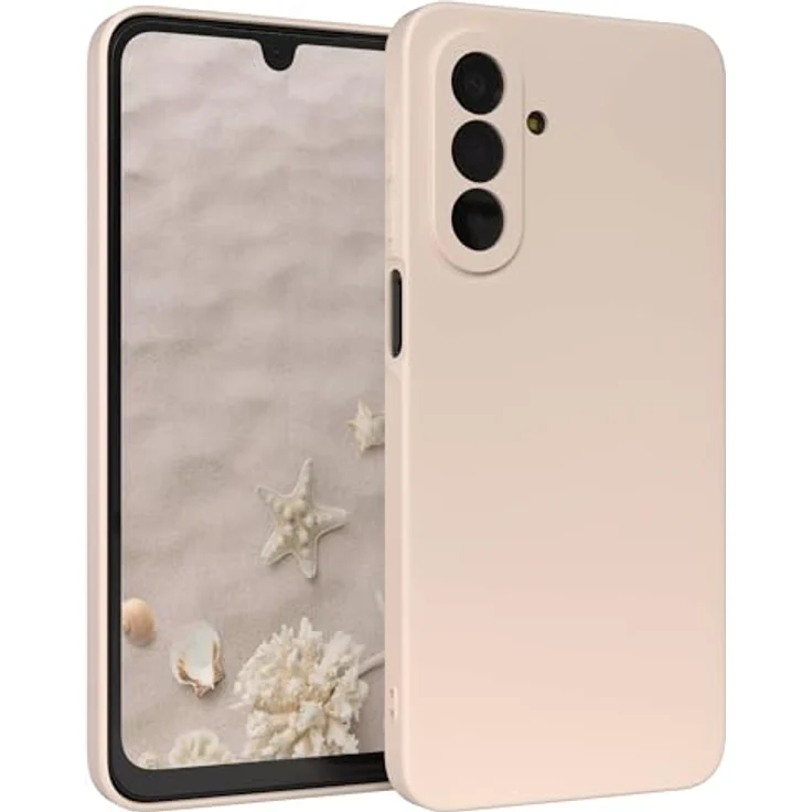 EAZY CASE Silikonhülle für Galaxy A17, Beige Dünn, Stoßfest mit Kameraschutz, Pastell Taupe Matt, Hochwertiges TPU Cover – Bild 1