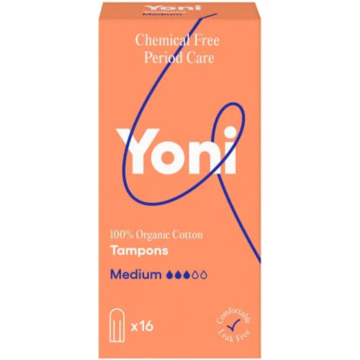 Yoni Tampons Medium aus 100% Bio-Baumwolle, hypoallergen und atmungsaktiv, 16er Pack - Preisvergleich – Bild 1