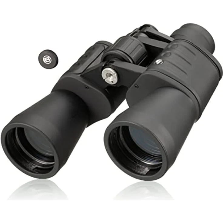 Bresser Fernglas Hunter 20x50 mit hoher Vergrößerung, vollvergüteter Optik und robustem gummiarmiertem Korpus, blau – Bild 3