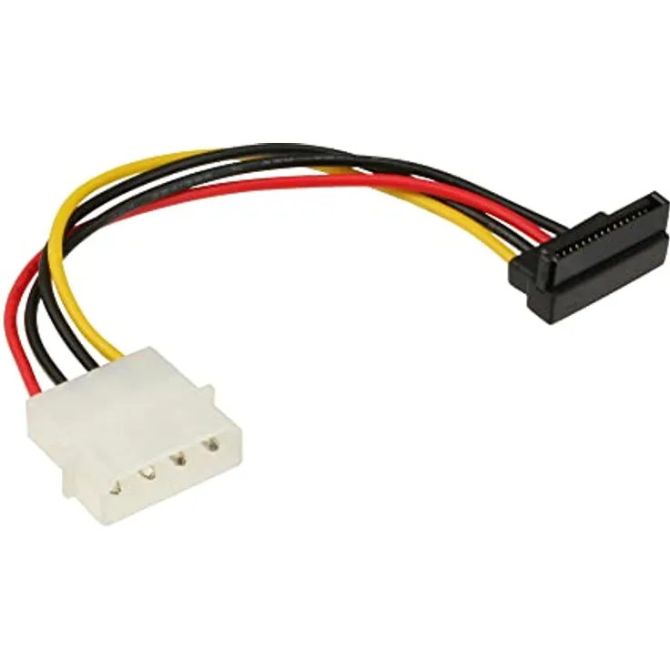 InLine SATA Stromadapterkabel, 1x 13,34cm (5,25") Buchse an 15pol SATA Stecker, nach unten abgewinkelt