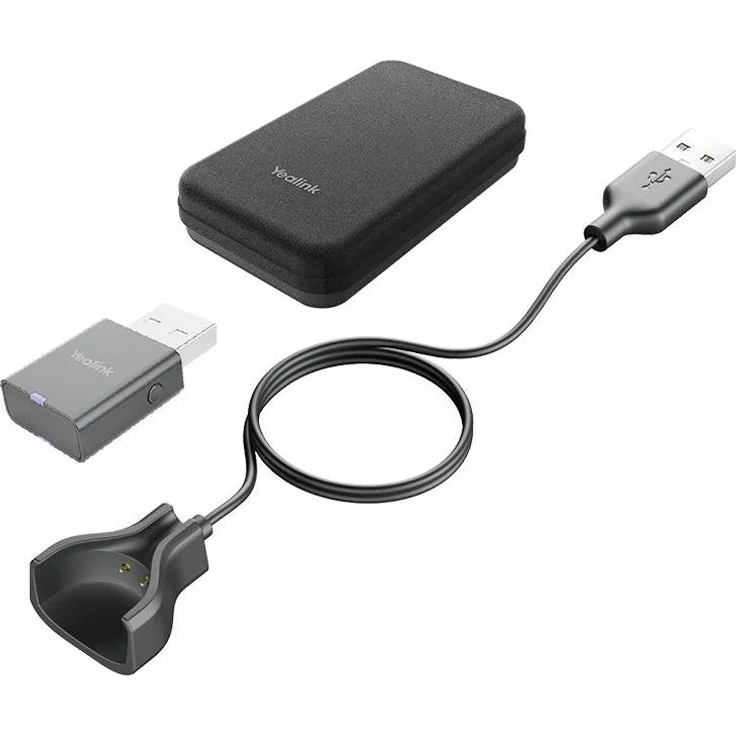 Yealink Portable Accessory Kit für WH63/WH67, Plug-and-Play Headset Zubehör für hybride Arbeitsumgebungen