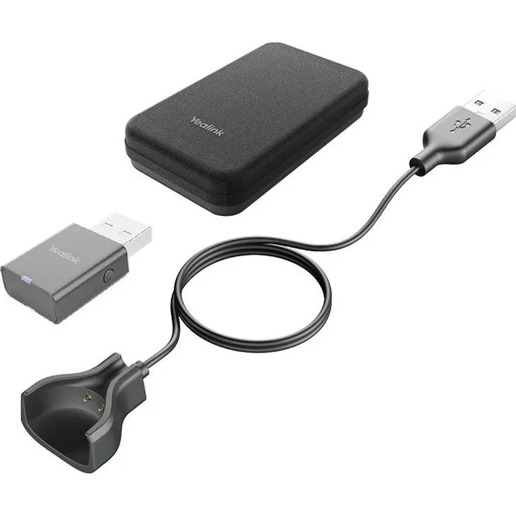 Yealink Portable Accessory Kit für WH63/WH67, Plug-and-Play Headset Zubehör für hybride Arbeitsumgebungen