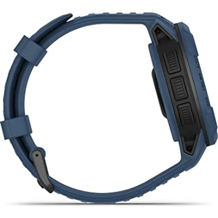 Garmin Instinct Crossover Solar, Hybrid-Smartwatch, 45 mm, Solar-Ladegerät, Rugged Design und Super-Luminova-Zeigern, 70 Tage Akkulaufzeit, 30 Sport, GPS, Cardio, SpO2, Activity Tracker (Tidal Blue) – Bild 5